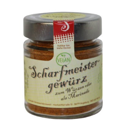 Scharfmeistergewürz, 120g im Schraubglas