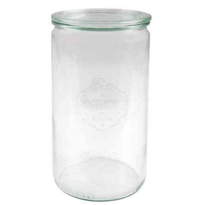 Bild von Zylinderglas 1590ml (RR100) 6 Stück mit Glasdeckel, im Karton